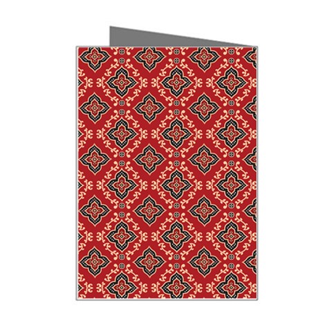 Illustrations Ajrak Abstract Design Pattern Mini Greeting Card from ArtsNow.com Right