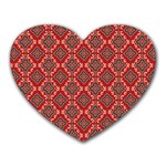 Illustrations Ajrak Abstract Design Pattern Heart Mousepad