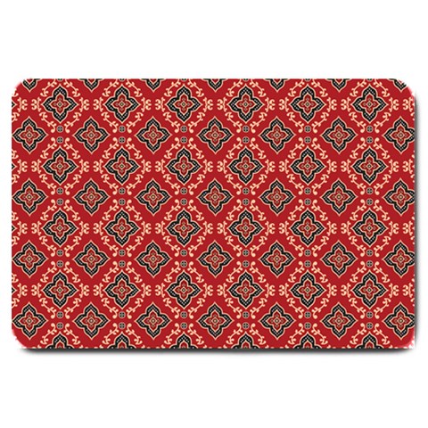 Illustrations Ajrak Abstract Design Pattern Large Doormat from ArtsNow.com 30 x20  Door Mat