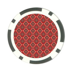 Illustrations Ajrak Abstract Design Pattern Poker Chip Card Guard from ArtsNow.com Front