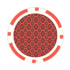 Illustrations Ajrak Abstract Design Pattern Poker Chip Card Guard from ArtsNow.com Front