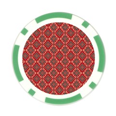 Illustrations Ajrak Abstract Design Pattern Poker Chip Card Guard from ArtsNow.com Front