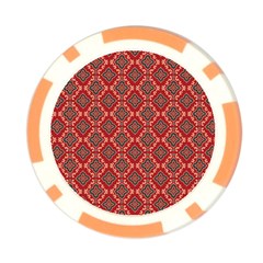 Illustrations Ajrak Abstract Design Pattern Poker Chip Card Guard from ArtsNow.com Front