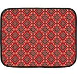 Illustrations Ajrak Abstract Design Pattern Fleece Blanket (Mini)