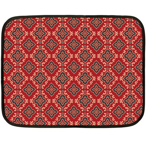 Illustrations Ajrak Abstract Design Pattern Two Sides Fleece Blanket (Mini) from ArtsNow.com 35 x27  Blanket Back