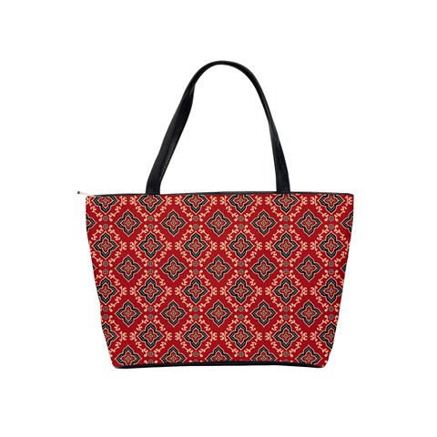 Illustrations Ajrak Abstract Design Pattern Classic Shoulder Handbag from ArtsNow.com Back