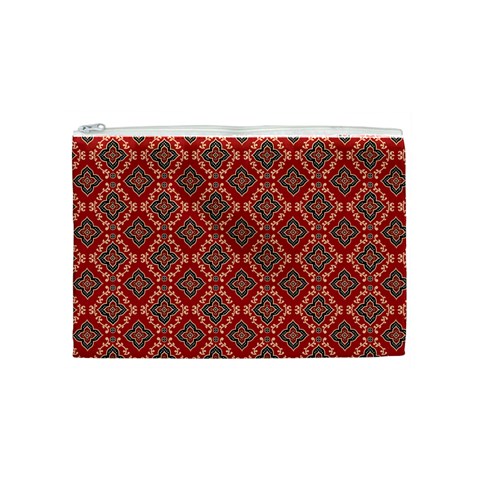 Illustrations Ajrak Abstract Design Pattern Cosmetic Bag (Medium) from ArtsNow.com Front