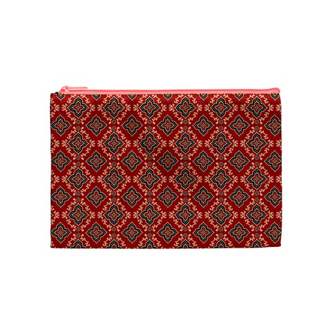 Illustrations Ajrak Abstract Design Pattern Cosmetic Bag (Medium) from ArtsNow.com Front