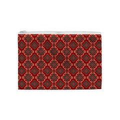 Illustrations Ajrak Abstract Design Pattern Cosmetic Bag (Medium) from ArtsNow.com Front