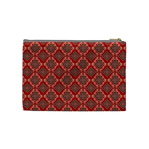 Illustrations Ajrak Abstract Design Pattern Cosmetic Bag (Medium) from ArtsNow.com Back