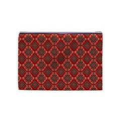 Illustrations Ajrak Abstract Design Pattern Cosmetic Bag (Medium) from ArtsNow.com Back