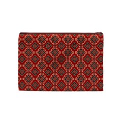 Illustrations Ajrak Abstract Design Pattern Cosmetic Bag (Medium) from ArtsNow.com Back