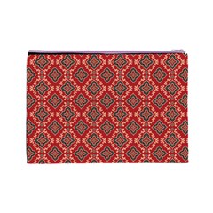 Illustrations Ajrak Abstract Design Pattern Cosmetic Bag (Large) from ArtsNow.com Back