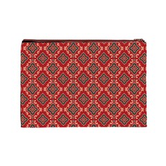 Illustrations Ajrak Abstract Design Pattern Cosmetic Bag (Large) from ArtsNow.com Back