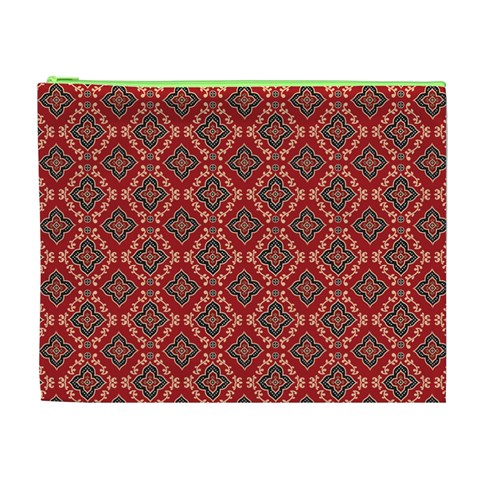 Illustrations Ajrak Abstract Design Pattern Cosmetic Bag (XL) from ArtsNow.com Front