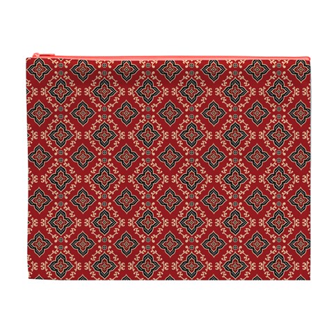 Illustrations Ajrak Abstract Design Pattern Cosmetic Bag (XL) from ArtsNow.com Front