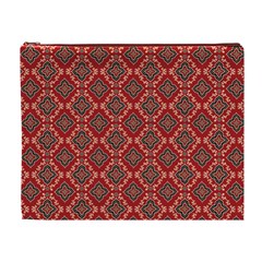 Illustrations Ajrak Abstract Design Pattern Cosmetic Bag (XL) from ArtsNow.com Front