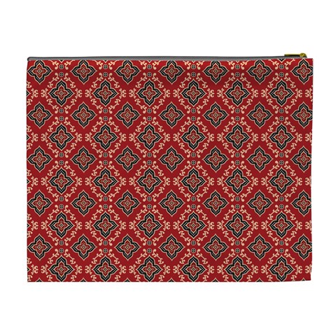 Illustrations Ajrak Abstract Design Pattern Cosmetic Bag (XL) from ArtsNow.com Back