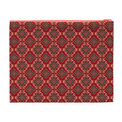 Illustrations Ajrak Abstract Design Pattern Cosmetic Bag (XL) from ArtsNow.com Back