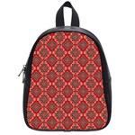 Illustrations Ajrak Abstract Design Pattern School Bag (Small)