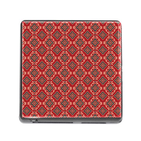 Illustrations Ajrak Abstract Design Pattern Memory Card Reader (Square 5 Slot) from ArtsNow.com Front