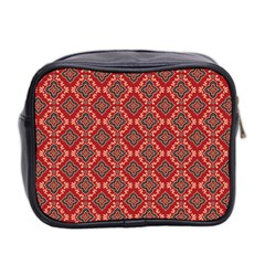 Illustrations Ajrak Abstract Design Pattern Mini Toiletries Bag (Two Sides) from ArtsNow.com Back