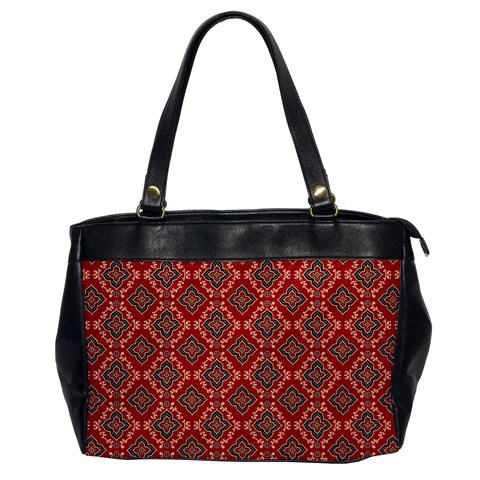 Illustrations Ajrak Abstract Design Pattern Oversize Office Handbag from ArtsNow.com Front