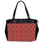 Illustrations Ajrak Abstract Design Pattern Oversize Office Handbag (2 Sides)