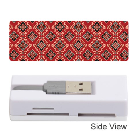 Illustrations Ajrak Abstract Design Pattern Memory Card Reader (Stick) from ArtsNow.com Front