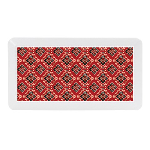 Illustrations Ajrak Abstract Design Pattern Memory Card Reader (Mini) from ArtsNow.com Front