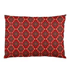 Illustrations Ajrak Abstract Design Pattern Pillow Case (Two Sides) from ArtsNow.com Back