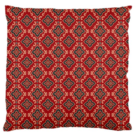 Illustrations Ajrak Abstract Design Pattern Large Cushion Case (Two Sides) from ArtsNow.com Back