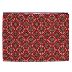 Illustrations Ajrak Abstract Design Pattern Cosmetic Bag (XXL) from ArtsNow.com Back