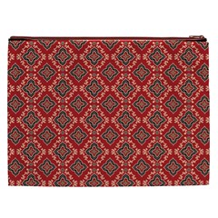 Illustrations Ajrak Abstract Design Pattern Cosmetic Bag (XXL) from ArtsNow.com Back