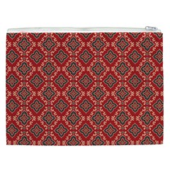 Illustrations Ajrak Abstract Design Pattern Cosmetic Bag (XXL) from ArtsNow.com Back