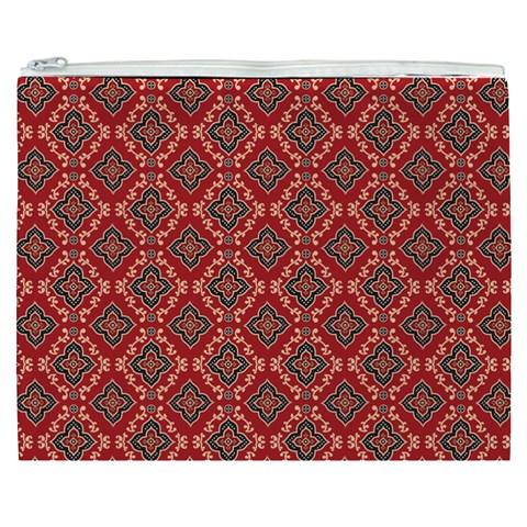 Illustrations Ajrak Abstract Design Pattern Cosmetic Bag (XXXL) from ArtsNow.com Front