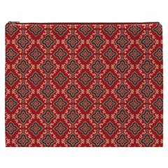 Illustrations Ajrak Abstract Design Pattern Cosmetic Bag (XXXL) from ArtsNow.com Front