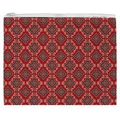 Illustrations Ajrak Abstract Design Pattern Cosmetic Bag (XXXL) from ArtsNow.com Front