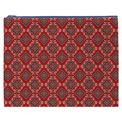 Illustrations Ajrak Abstract Design Pattern Cosmetic Bag (XXXL) from ArtsNow.com Front