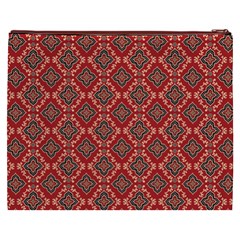 Illustrations Ajrak Abstract Design Pattern Cosmetic Bag (XXXL) from ArtsNow.com Back