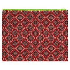 Illustrations Ajrak Abstract Design Pattern Cosmetic Bag (XXXL) from ArtsNow.com Back