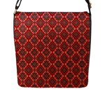 Illustrations Ajrak Abstract Design Pattern Flap Closure Messenger Bag (L)