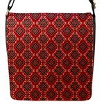 Illustrations Ajrak Abstract Design Pattern Flap Closure Messenger Bag (S)