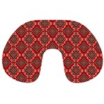 Illustrations Ajrak Abstract Design Pattern Travel Neck Pillow