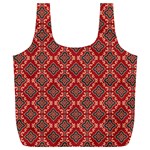 Illustrations Ajrak Abstract Design Pattern Full Print Recycle Bag (XL)