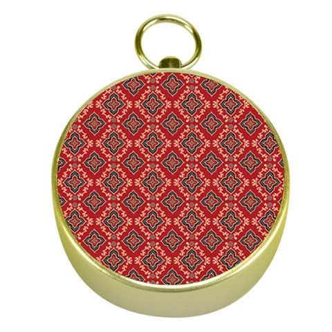 Illustrations Ajrak Abstract Design Pattern Gold Compasses from ArtsNow.com Front