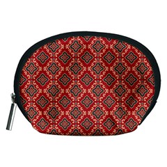 Illustrations Ajrak Abstract Design Pattern Accessory Pouch (Medium) from ArtsNow.com Front