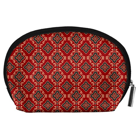 Illustrations Ajrak Abstract Design Pattern Accessory Pouch (Large) from ArtsNow.com Back