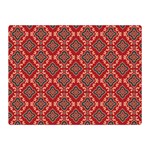 Illustrations Ajrak Abstract Design Pattern Two Sides Premium Plush Fleece Blanket (Mini)