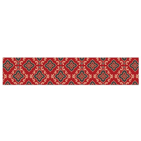 Illustrations Ajrak Abstract Design Pattern Small Premium Plush Fleece Scarf from ArtsNow.com Back